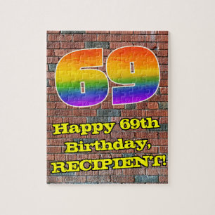 Quebra-cabeça 69.o Aniversário: Arco-Íris 69 inspirado em Graf