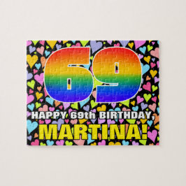 Quebra-cabeça 69.o aniversário — Diversão, Amores Formas Cardíac