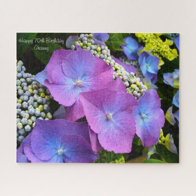 Quebra-cabeça 70 Aniversário vovó. (Horizontal)