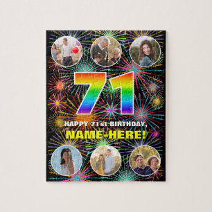 Quebra-cabeça 71º Aniversário: Diversão Arco-íris #, Nome Person