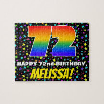 72.º aniversário — Diversão, Colorida, Padrão de C