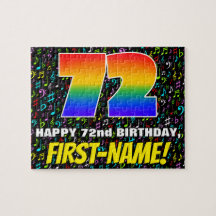 72.o aniversário — Símbolos musicais divertidos e 