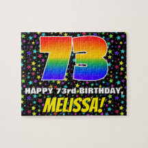 73.º aniversário — Diversão, Colorida, Padrão de C