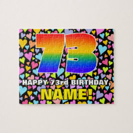 Quebra-cabeça 73.o aniversário — Diversão, Amores Formas Cardíac