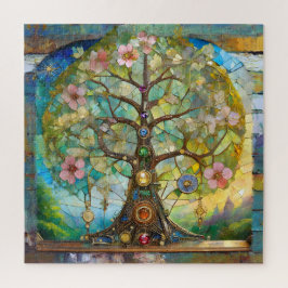 Quebra-cabeça 7 Chakra Blossoming Tree Of Life
