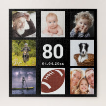 80 de aniversário 80 cara de colagem de fotos pret