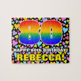 Quebra-cabeça 80 de Aniversário — Diversão, Amores Formas Cardía