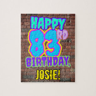 Quebra-cabeça 83º aniversário ~ Divertido, Grafite Urbano Insp
