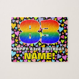Quebra-cabeça 83.o aniversário — Diversão, Amores Formas Cardíac