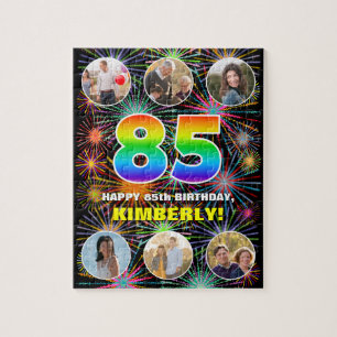 Quebra-cabeça 85.º aniversário: Divertido Rainbow #, Nome Person