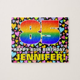 Quebra-cabeça 85.o aniversário — Diversão, Amores Formas Cardíac
