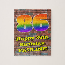Quebra-cabeça 86.º aniversário: Arco-Íris 86 inspirado em Grafit