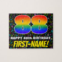88.o aniversário — Símbolos musicais divertidos e 