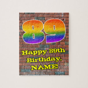 Quebra-cabeça 89.o Aniversário: Arco-Íris 89 inspirado em Graf