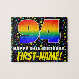 Quebra-cabeça 94.º Aniversário — Diversão, Colorida, Padrão de C