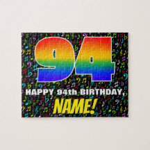 94.o aniversário — Símbolos musicais divertidos e 