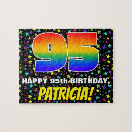 Quebra-cabeça 95.º Aniversário — Diversão, Colorida, Padrão de C