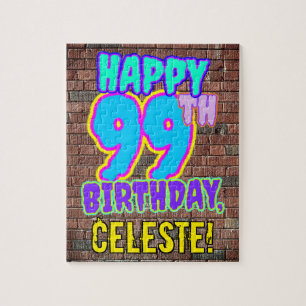 Quebra-cabeça 99º aniversário ~ Divertido, Grafite Urbano Insp