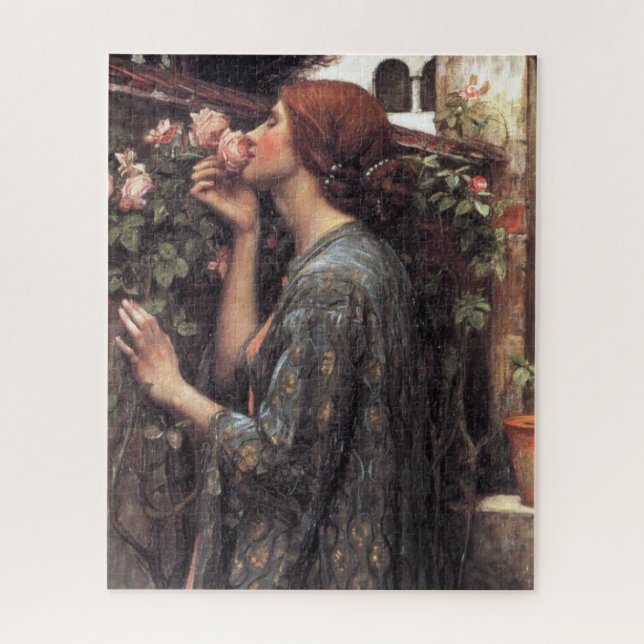 Quebra-cabeça A Alma da Rosa (por John William Waterhouse) (Vertical)