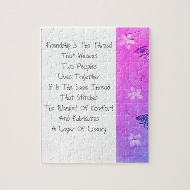 Quebra-cabeça A Amizade É O Segmento (Vertical)