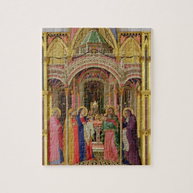 Quebra-cabeça A apresentação no templo, 1342 (tempera em p (Vertical)