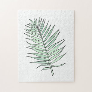 Quebra-cabeça A Arte de Linha de Água Deixa A Tendência Modern
