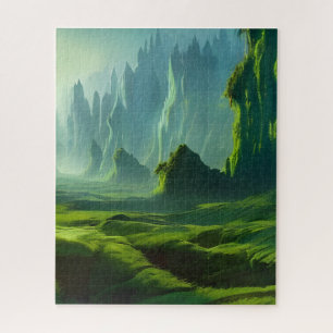 Quebra-cabeça A arte fantasia do Vale do Emerald
