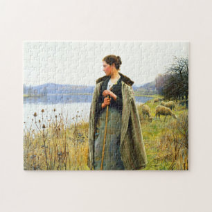 Quebra-cabeça A Arte Shepherdese de Daniel Ridgway Knight