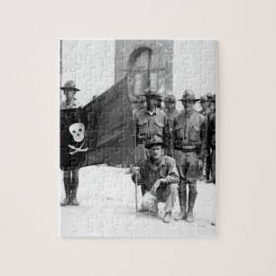 Quebra-cabeça A bandeira de Sandino. Nicarágua, 1932. _(do