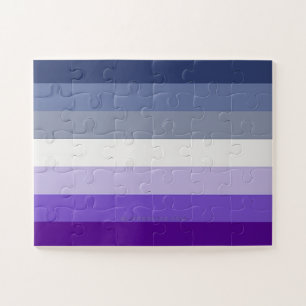 Quebra-cabeça A bandeira do orgulho lésbica butch SlipperyJoe re