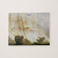 A batalha de Trafalgar, c.1841 (óleo em canvas)