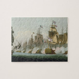 Quebra-cabeça A batalha de Trafalgar, o 21 de outubro de 1805,