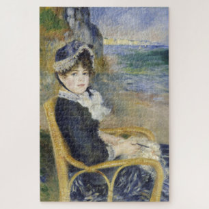 Quebra-cabeça À Beira-Mar, Retrato de Pintura a Óleo, Renoir