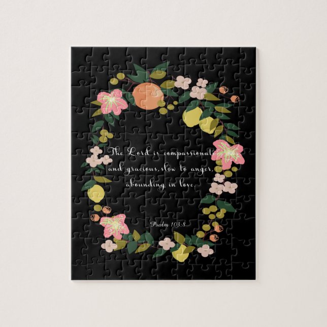 Quebra-cabeça A bíblia Verses a arte - 163:8 do salmo (Vertical)