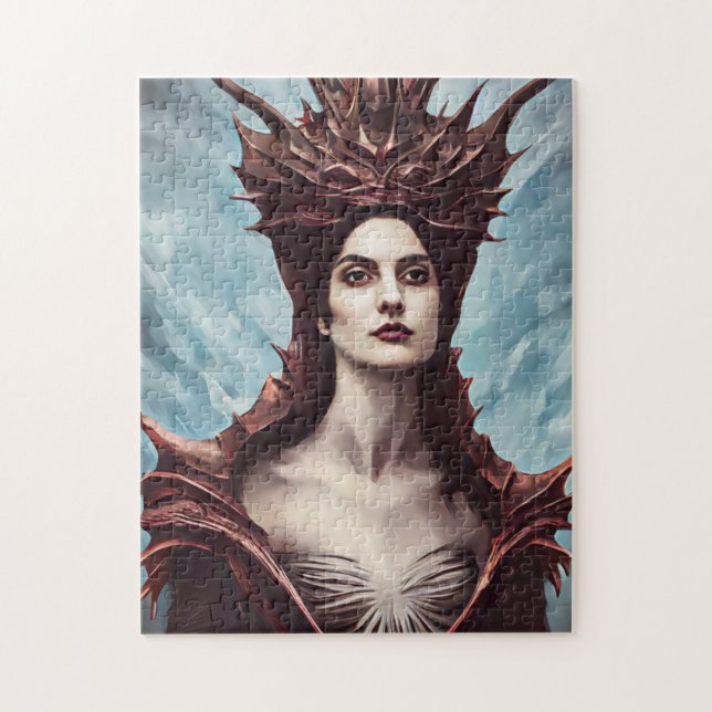 Quebra-cabeça A Bruxa Vermelha das Montanhas, a arte da fantasia (Vertical)