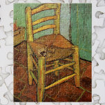 Quebra-cabeça A Cadeira de Vincent com o Pipe de Vincent van Gog<br><div class="desc">A cátedra de Vincent com Sua Pipe, de Vincent van Gogh, é um apos impressionismo vintage de arte fina, que ainda mostra a cadeira de madeira de van Gogh com um assento mais vago, seu cigarro e cachimbo em sua casa em Arles, França (A Casa Amarela). Sobre o artista: Vincent...</div>