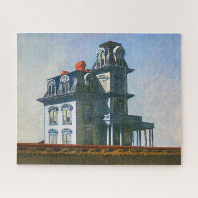 Quebra-cabeça A Casa pelo Caminho de Ferro | Edward Hopper | (Horizontal)