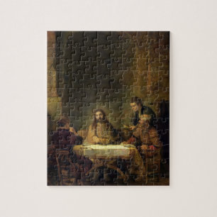 Quebra-cabeça A ceia em Emmaus, 1648 (óleo no painel)