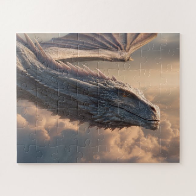 Quebra-cabeça A charming fantasy dragon in a magical landscape (Horizontal)