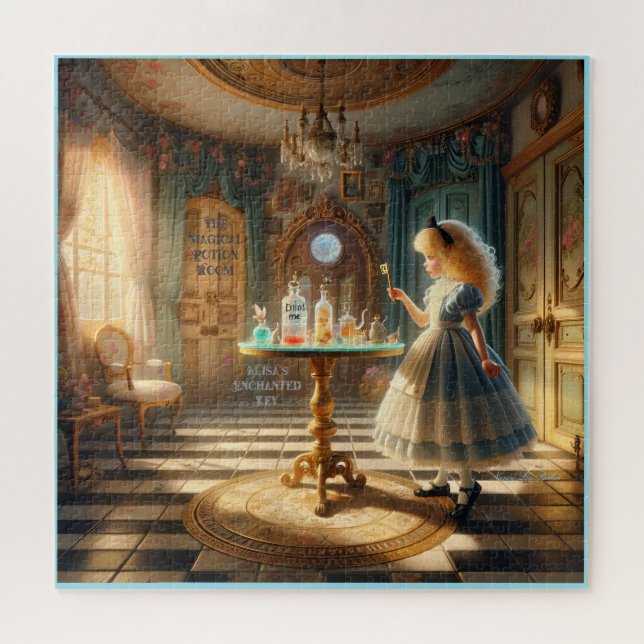 Quebra-cabeça A Chave Encantada de Alisa: A Sala de Poção Mágica (Horizontal)