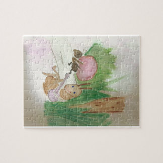 Quebra-cabeça a cigarra e a formiga