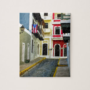 Quebra-cabeça A cor do velho San Juan Puerto Rico