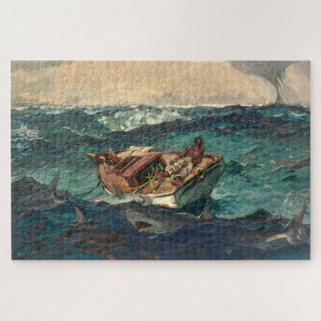 Quebra-cabeça A Corrente do Golfo | Winslow Homer | (Horizontal)