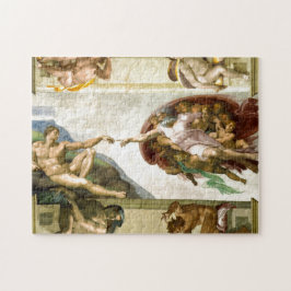 Quebra-cabeça A Criação de Adão por Michelangelo Belas Artes