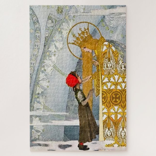 Quebra-cabeça "A Criança de Mary" por Heinrich Lefler (Vertical)