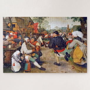 Quebra-cabeça A dança camponesa, Pieter Bruegel
