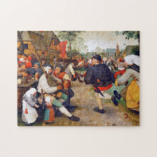 Quebra-cabeça A dança camponesa, Pieter Bruegel