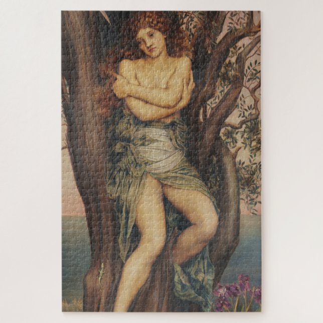 Quebra-cabeça A Dríade (Ninfa da Árvore) (por Evelyn De Morgan) (Vertical)