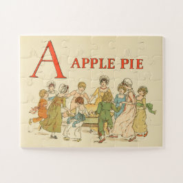 Quebra-cabeça A É Para Crianças Restauradas Da Apple Pie Vintage