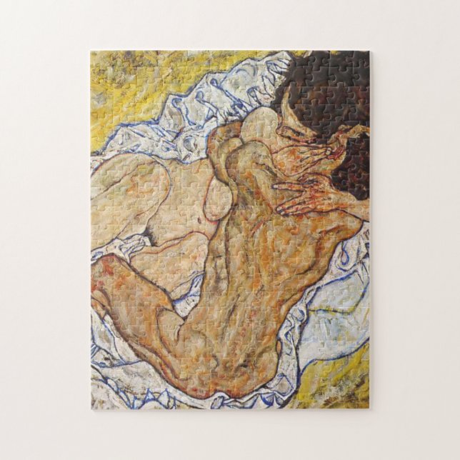Quebra-cabeça A Embrace Egon Schiele (Vertical)
